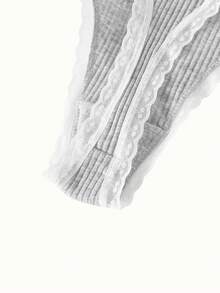 Bonmuse 5条装女士棉质高弹力罗纹迷人蝴蝶结蕾丝边内裤 - 彩色 - 查看 8