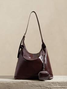 SHECARRY Women's Shoulder Bag Burgundy Large Capacity Casual For Daily