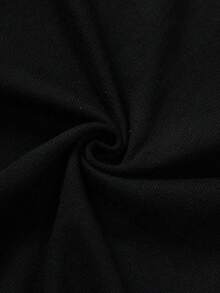 Manfinity Mode 男士纯色休闲设计粗针都市黑色开衫，送给丈夫、男友的礼物，秋冬季长袖上衣