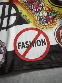 PAVTROS Áo thun thể thao nam tay dài Manfinity Roghcode, Áo thun nam thời trang đường phố dài tay, Họa tiết chữ thập in kỹ thuật số, Thời trang đường phố nam, Quần rộng thùng thình, Thương hiệu, Tôi yêu bạn trai, Đồ họa, Áo thun polo cổ bẻ tay loe in hình kim cương có khóa kéo cỡ lớn - trắng - Xem 6