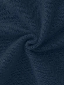 Franclia Gaun Sweater Rajut Lengan Panjang Pas Badan dengan Motif Kepingan Salju Berhiaskan Payet Emas Mewah, Gaya Serupa, Gaya Blogger Baru Eropa & Amerika. - Biru - View 5
