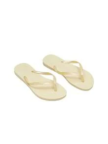 Havaianas Slim Buttercream Unisex Flip Flop Light Yellow 4000030-9256 - Yellow - View 2