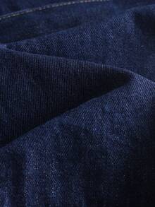 GlowEve 女士休闲时尚街头翻领撞色缝线翻盖口袋系带牛仔夹克