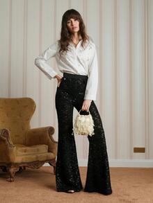 SHECARRY Stylish And Elegant Party Beaded Fringed Tote, Valentine's Day