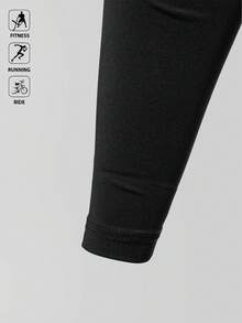 Gym Rark 男友风男士纯色简约圆领长袖运动T恤健身上衣健身上衣秋季压缩衬衫透气修身衬衫秋季圆领 - 黑色 - 查看 6