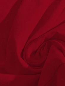 Franclia Elegant Jumpsuit With Belt, Draping Design For Women - Red - View 4