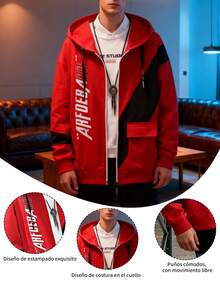 Men Jackets And Coats - Red - View 5