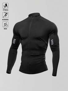 Manfinity Boyfriend Style Men Cattle Print Sports Tank Top Workout Tops, Gym, Graphic, Active Wear, Plain, Men Gym Tank Top, Gym Top, Muscle Shirt Workout Tops Gym Top Breathable Fitted Shirt Crew Neck Sports Jacket - Black - View 3