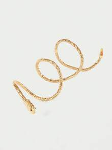 Glisma 1條有創意的歐美風格繞繩蛇形手環 - 金色 - 查看 3