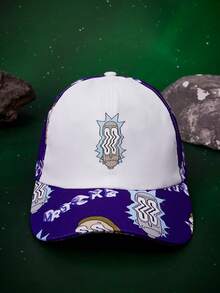 Rick and Morty X SHEIN Gorra de béisbol para mujer - Blanco - Ver 3