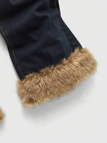 ROMWE MEN Jeans de mezclilla con parches de estilo vintage lavado y suave para hombres - Negro - Ver 3