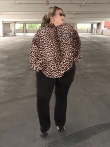 Enliva Melanieangelese Women's Plus Size Workwear Casual Jeans With Pockets, Versatile, Fall Women Clothes, For Apple Rounded Body Shape