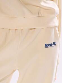 MUSERA 印花弹力腰阔腿慢跑裤 冬季滑雪度假休闲裤 - 粉色 - 查看 6