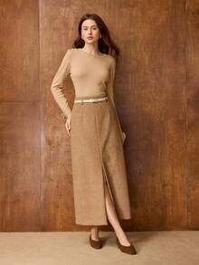 MOTF BAILARINAS DE PIEL DE PU CON PUNTA CUADRADA - Marrón - Ver 10