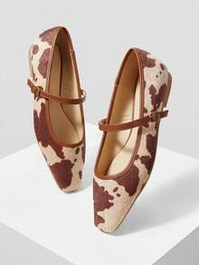 MOTF BAILARINAS CUADRADAS CÓMODAS PARA MUJER - Marrón - Ver 9