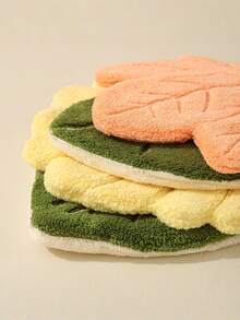 Joivida Leaf Hape Hanging Towel Super Absorbent Coral Fleece Kitchen Bathroom Cloths Quick-Dry Cleaning Rags For Dishes Hands Face Bathroom Hotel Household - Multicolor - View 2