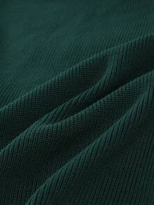 Manfinity Homme Men's Solid Color Minimalist Casual Cardigan - Green - View 9