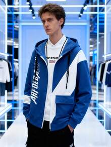 Sudadera con capucha para hombre oversized polar de algodón orgánico, estilo urbano sostenibl e con orgullo mexicano, suave abrigado y transpirable, cordón ajustable y cuello acanalado resistente, bolsillo canguro duradero y oferta exclusiva - Azul - Ver 6
