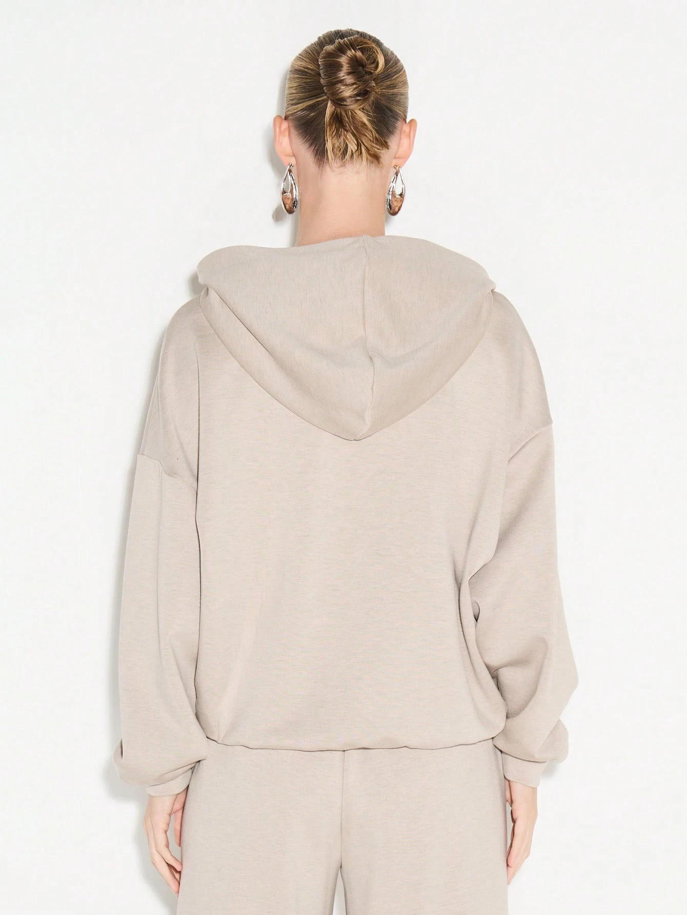 KIZN Heathered Pullover Hoodie With Drawstring