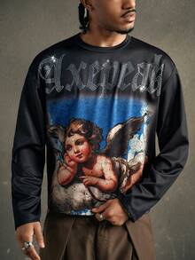 AXEPEAK 男士休闲时尚街头短袖T恤 - 彩色 - 查看 5