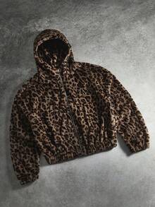PAVTROS Men's Fashionable Leopard Print Hoodie, Autumn/Winter - Multicolor - View 3