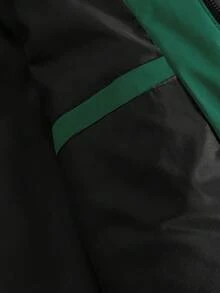 Manfinity Hypemode Áo khoác trùm đầu màu trơn thường ngày cho nam, đa năng khi đi nghỉ - màu xanh lá - Xem 6