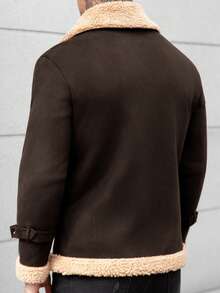 Manfinity CasualCool Men's Fashionable And Versatile Fleece Jacket, Autumn/Winter