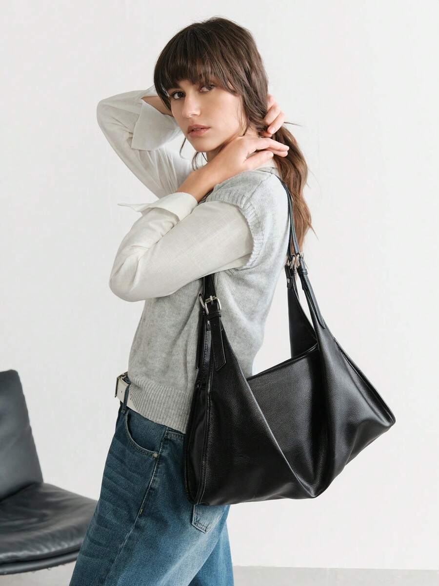 SHECARRY Fashionable Minimalist One Shoulder Bag, Casual Chic, Suitable For Work Commute Tote