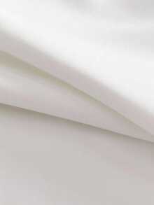 SWAVVY Quần ống đứng lưng thun co giãn màu trơn thường ngày cho nam - trắng - Xem 5