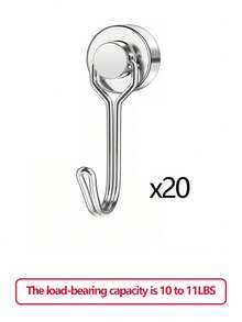 1/4/6/10/20pcs Rotating Magnetic Hooks, Magnetic Hooks Suitable For Refrigerator, Heavy-Duty Magnetic Hooks With Hanging Hook For Kitchen, Office, Classroom, Garage, Cruise Ship - Multicolor - View 14