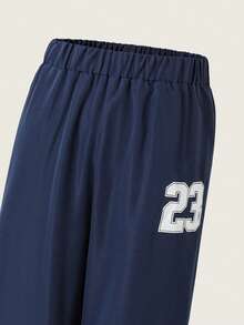 Casuvi Kids Tween Boys Casual Knitted Fabric Short Sleeve Tee And Sweatpants Co-Ords With Letter Pattern And Pockets Sporty Outfit Set - Multicolor - View 7