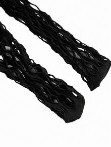 SpicyHot Women's Sexy Lingerie Bodysuit, Black Extremely Alluring Sheer Chest Mesh Bodysuit Mesh Dress See Through Jumpsuit See Through Dress Fishnet Body Suit Fishnet Dress - Black - View 5