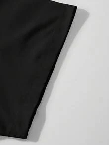 Manfinity Dauomo Men's Standard Size Casual Cat Print Round Neck T-Shirt - Black - View 4