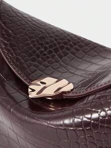 SHECARRY Bolsos de mujer de asa superior de unicolor minimalista casual