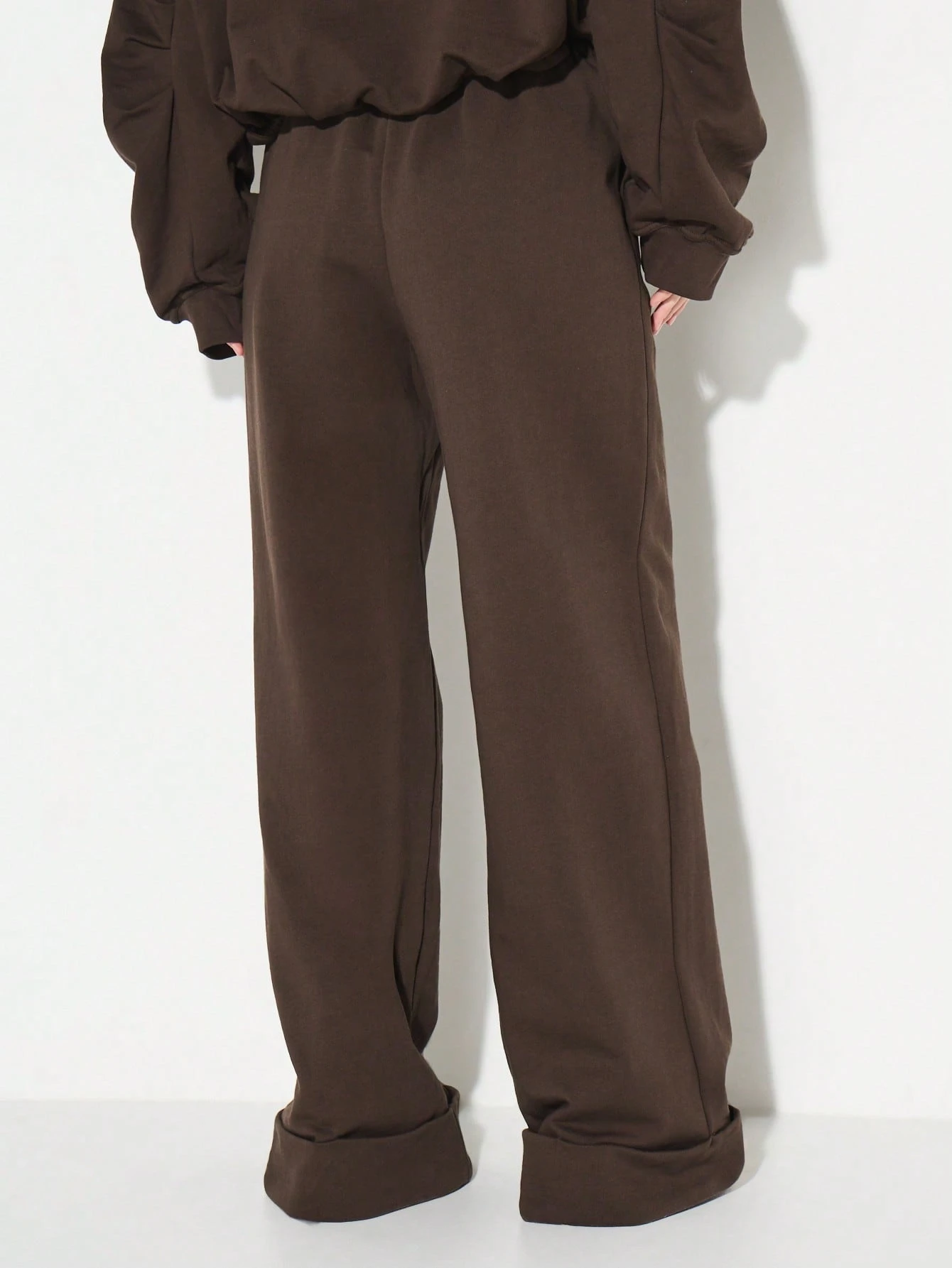 KIZN Relaxed Fit Turn Up Hem Joggers With Drawstring