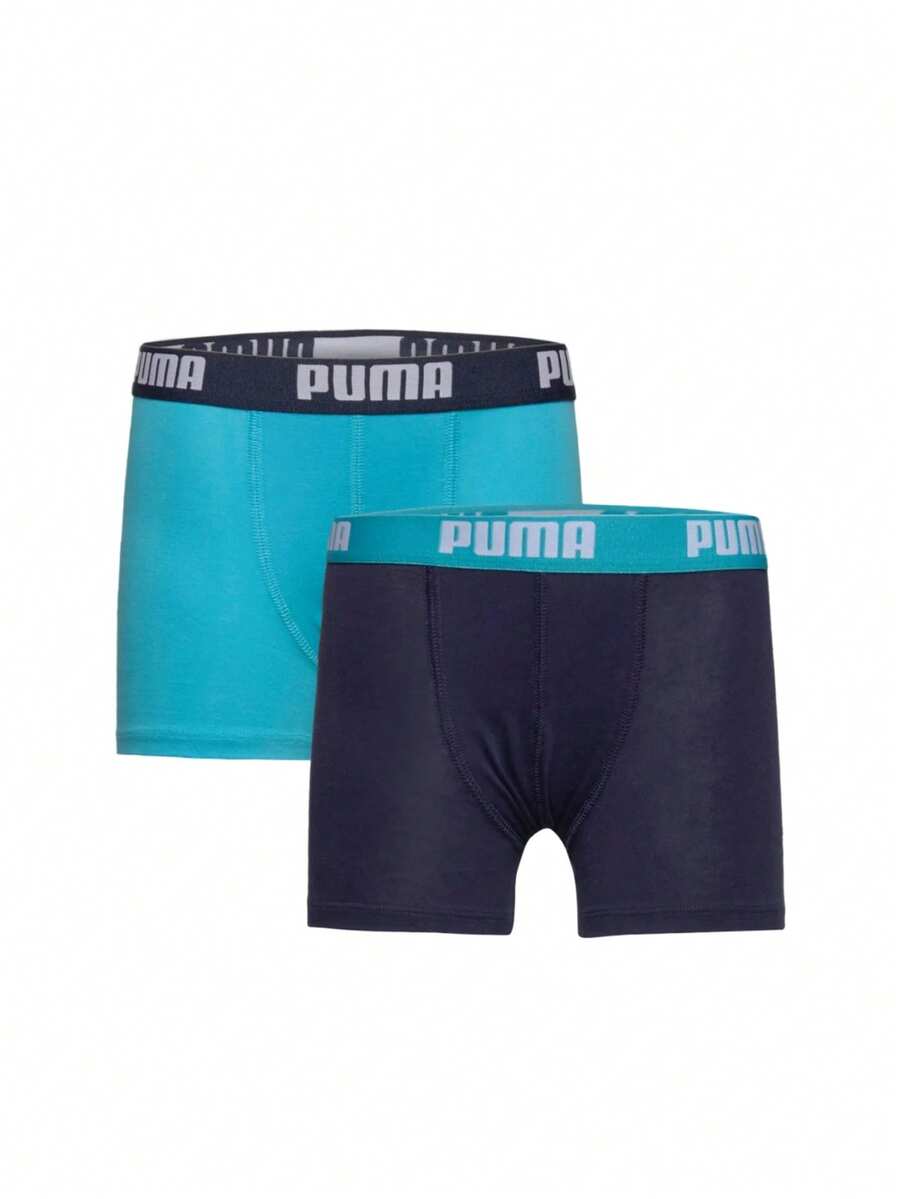 Puma 2 Pack Men's Boxers - Baby Blue - View 1