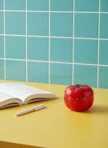 Joivida 1pc Mechanical Wind-Up Kitchen Timer For Baking Cooking Study Homework - Retro Tomato Design Silent Operation Metal Gift Idea, Rama Table Decor, New Year, Christmas Gift, Mother's Day Gift, Housewarming Gift, Back To School Use, Dorm Essentials - Red - View 8