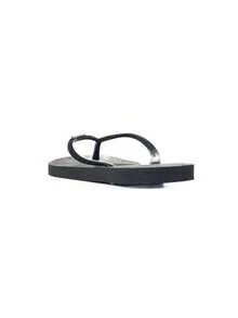 Havaianas HAV. SLIM Dép xỏ ngón đế bằng thoải mái, dễ thương, tiện dụng hàng ngày cho nữ - màu đen - Xem 3