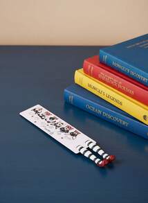 Joivida 1 件创意 3D 形状书签，采用 PVC 材料制成，有趣可爱的带有英文文字的书签，可自行设计，适合读者和爱书人的 DIY 配件，书籍装饰，书立