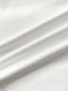 Teen Girl Spring/Summer New Y2K Fashion Pure White Ruffled Lace Strap Tight Knit Camisole, Basic Crop Top - White - View 6