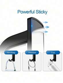 1 Stück Kopfhörerhalterung - für PC-Headsets, Monitor, Schreibtisch & Wandmontage (platzsparend)