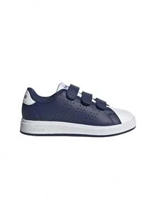 Adidas أحذية رياضية للأطفال Advantage Base 2.0 باللون الأزرق الداكن والأبيض والرمادي JS3820 - ازرق وابيض - مشاهدة 1