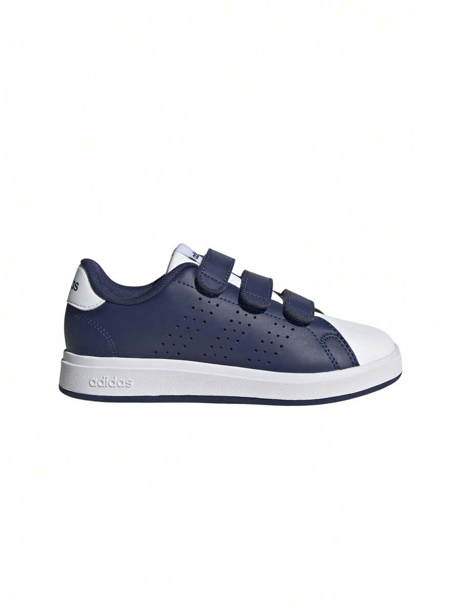 Adidas أحذية رياضية للأطفال Advantage Base 2.0 باللون الأزرق الداكن والأبيض والرمادي JS3820 - ازرق وابيض - مشاهدة 1