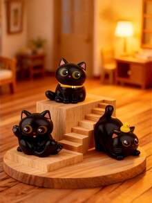 POKOJA LAND 1/6 chiếc Hộp bí ẩn Hey Meow Cat Joyful Theater Hình mèo dễ thương Bộ sưu tập trưng bày trên máy tính để bàn Đồ chơi nghệ thuật tình bạn tình cảm Đồ nhồi tất Giáng sinh Ý tưởng quà tặng ngày lễ Cottage Core Thẩm mỹ phải có - Nhiều màu - Xem 4