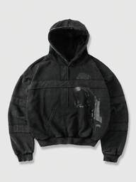 Men's Graphic Print Casual Pullover Hoodie