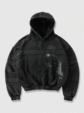 Herren Grafik Muster Lässig Pullover Hoodie