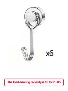 1/4/6/10/20pcs Rotating Magnetic Hooks, Magnetic Hooks Suitable For Refrigerator, Heavy-Duty Magnetic Hooks With Hanging Hook For Kitchen, Office, Classroom, Garage, Cruise Ship - Multicolor - View 16