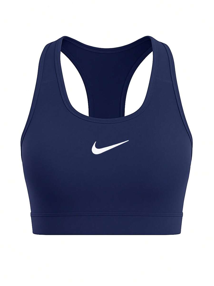 Nike Swoosh Women's Sports Bra Navy Blue - Multicolor - View 1