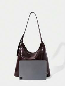 SHECARRY Women's Shoulder Bag Burgundy Large Capacity Casual For Daily