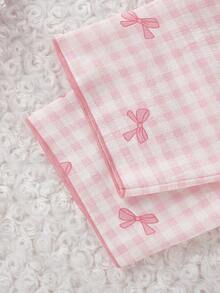 2件套少女杏色蝴蝶印花长袖开衫和裤子休闲舒适家居服 - 彩色 - 查看 8